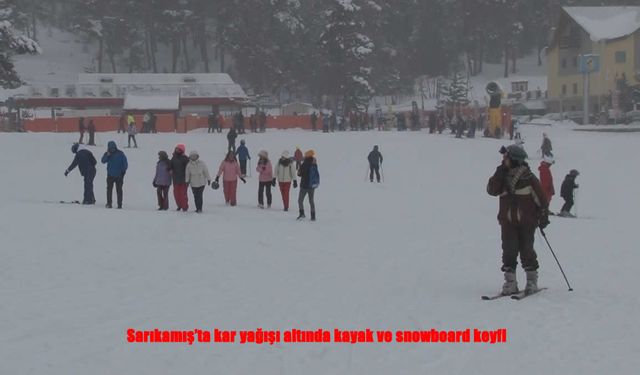 Sarıkamış’ta Kayak ve Snowboard Coşkusu