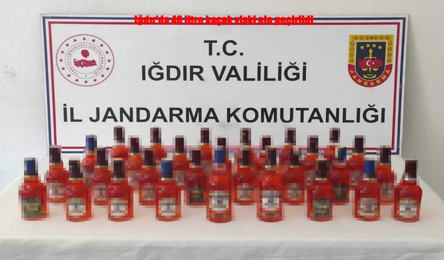 Iğdır’da 40 Litre Kaçak Viski Ele Geçirildi: 2 Şüpheli Yakalandı
