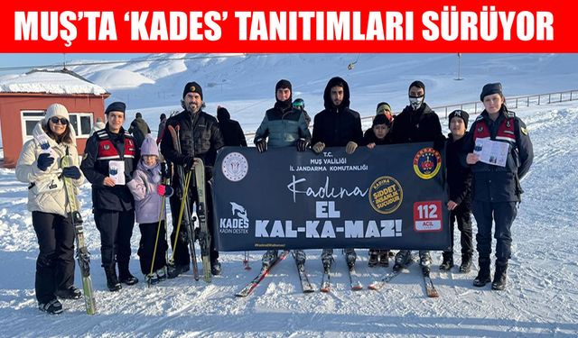 Muş Jandarmasından kar-kış demeden “Şiddete Sıfır Tolerans” mesaisi