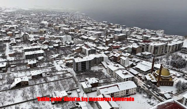 ‘Sakin şehir’ Ahlat kışın beyaz güzelliğiyle büyüledi