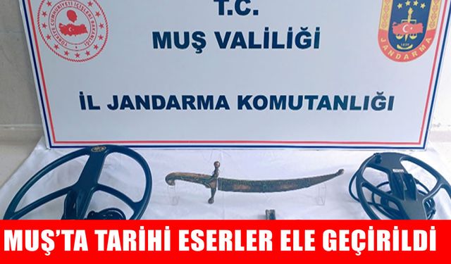 Muş’ta tarihi eser operasyonu: Osmanlı dönemine ait tarihi eserler ele geçirildi