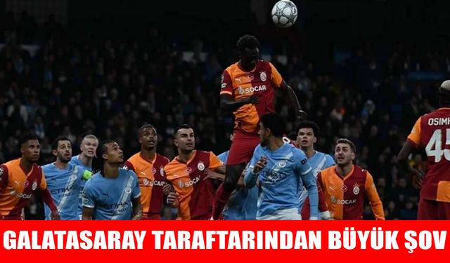Galatasaray taraftarı, Manchester City deplasmanında takımını yalnız bırakmadı