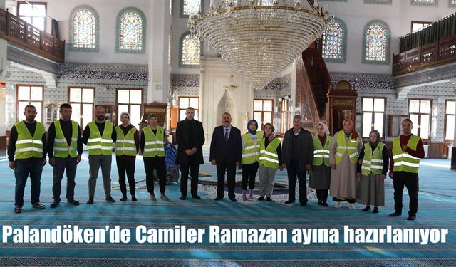 Palandöken’de Camiler Ramazan ayına hazırlanıyor