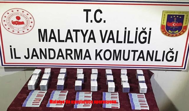 Malatya’da Uyuşturucu Tacirlerine Darbe: Binlerce Hap Ele Geçirildi