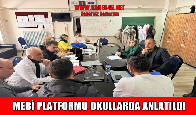 Muş İl Milli Eğitim'den ortaöğretimde "MEBİ" odaklı saha çalışması