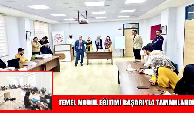 Muş’ta sağlık personeline temel modül programı tamamlandı