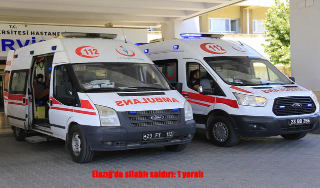 Elazığ’da silahlı saldırı: 1 yaralı