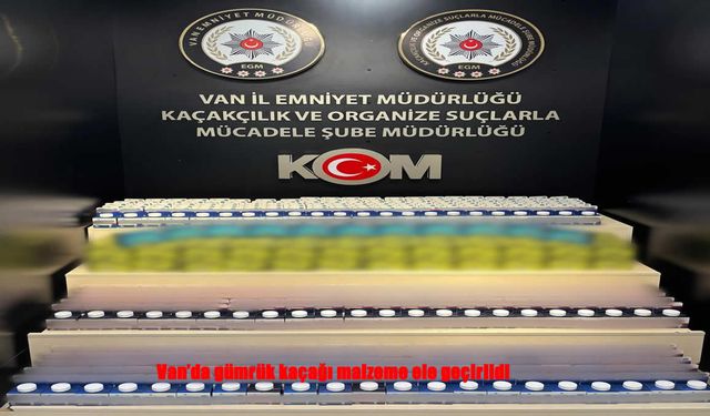 Van’da Kaçakçılığa Darbe: Tonlarca Ürün Ele Geçirildi