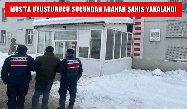 Muş’ta uyuşturucudan 4 yıl hapis cezası olan şahıs yakalandı