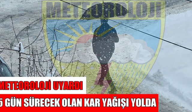Muş için yoğun kar yağışı uyarısı: 5 günlük hava durumu açıklandı
