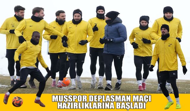 Muşspor'da Somaspor maçı hazırlıkları başladı