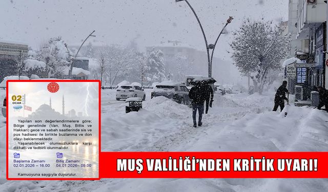 Valilik uyardı: Muş’ta sis ve don bekleniyor