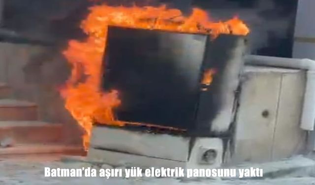 Batman’da elektrik panosunda yangın