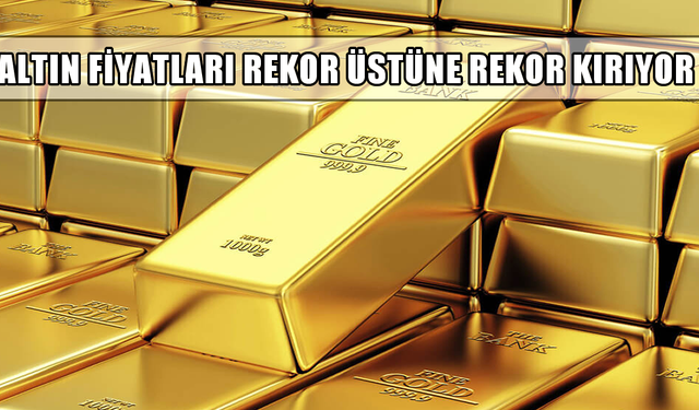 Altın fiyatları rekor üstüne rekor kırıyor