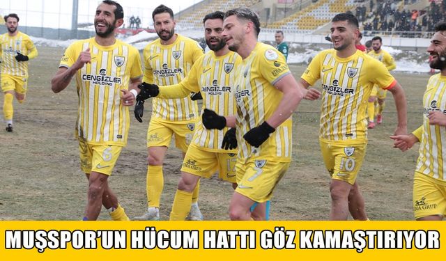Muşspor'un hücum hattı göz kamaştırıyor: Ersel ve Seçim dönüşümlü olarak sahnede