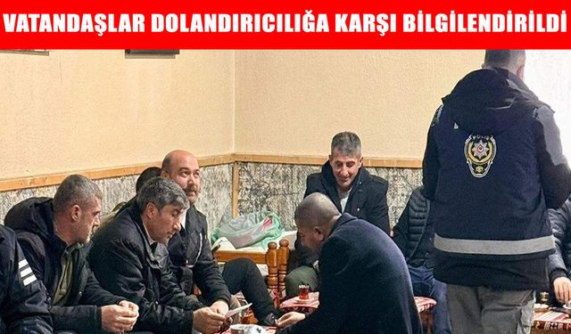 Hasköy Emniyeti vatandaşları dolandırıcılık yöntemleri konusunda bilgilendirdi