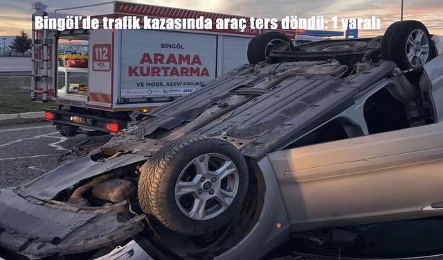 Bingöl'de trafik kazası: 1 yaralı