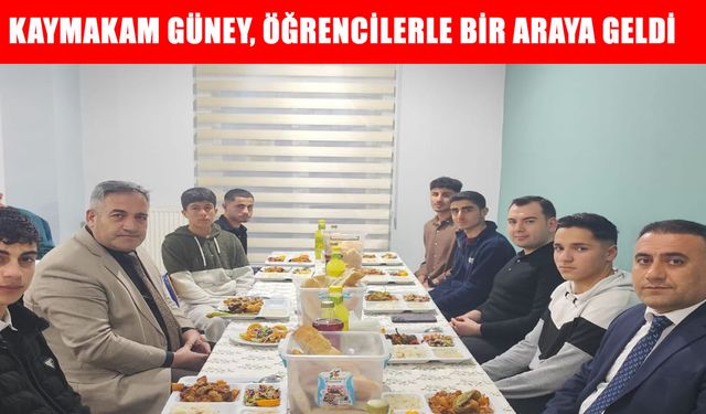 Hasköy Kaymakamı Güney, öğrencilerle iftarda buluştu