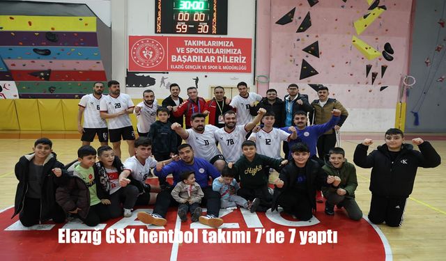 Elazığ GSK hentbol takımı 7'de 7 yaptı