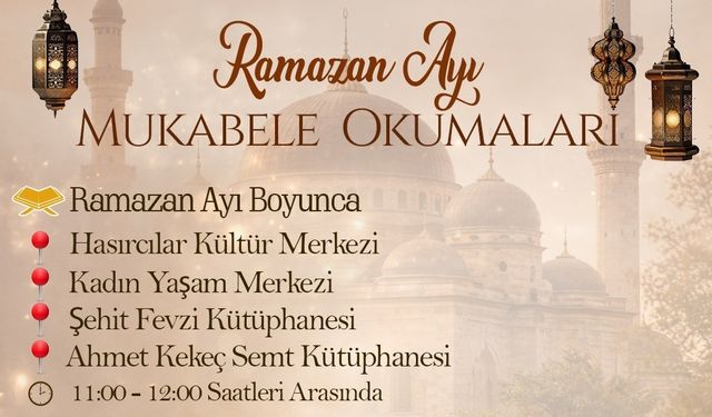 Battalgazi’de Ramazan Mukabele Okumaları Başlıyor