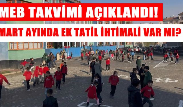 MEB takvimi duyurdu: İkinci ara tatil ne zaman, kaç gün sürecek?