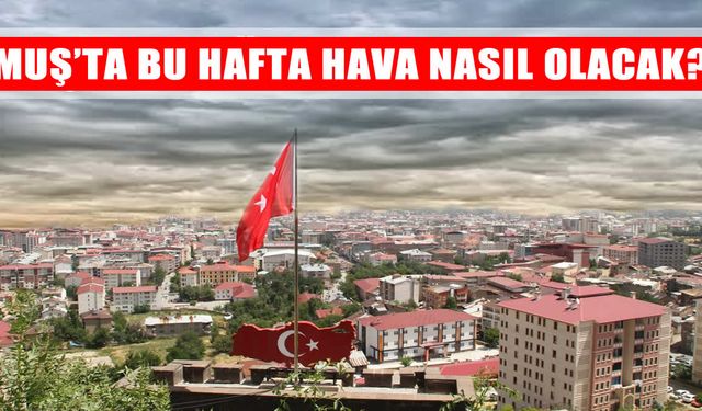 Meteoroloji'den Muş için 5 günlük hava raporu: Yağış ve soğuk birlikte geliyor