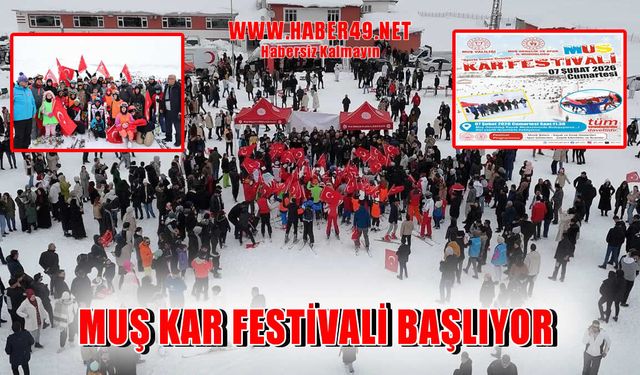 Muş’ta kar festivali heyecanı başlıyor