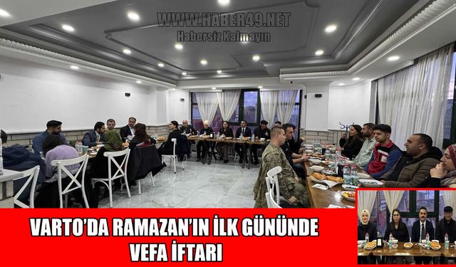 Varto’da Ramazan’ın ilk iftarı şehit yakınları ve gazilerle yapıldı