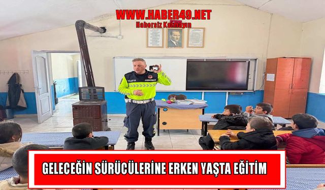 Malazgirt’te jandarmadan öğrencilere trafik eğitimi
