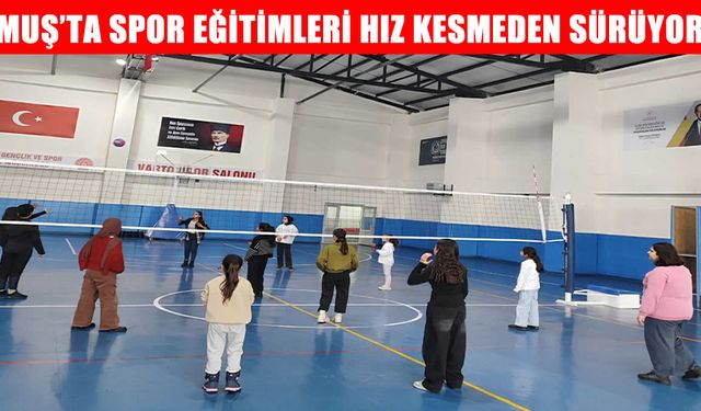 Varto'da genç voleybolcular yetişiyor