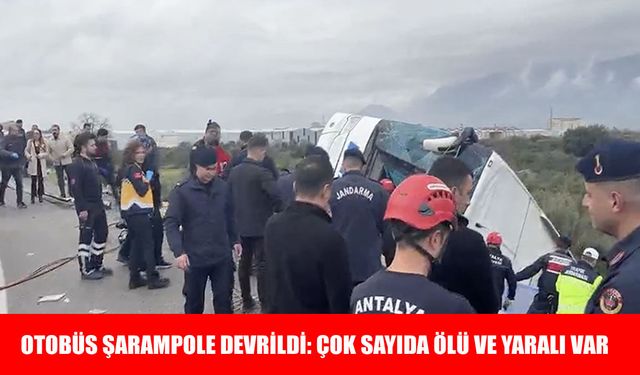 Yolcu otobüsü şarampole devrildi: 5 kişi hayatını kaybetti