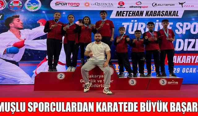 Muşlu karatecilerden Türkiye Yıldızlar Karate Ligi Finali'nde büyük başarı