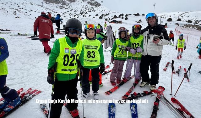 Ergan Dağı Kayak Merkezi’nde yarışma heyecanı başladı