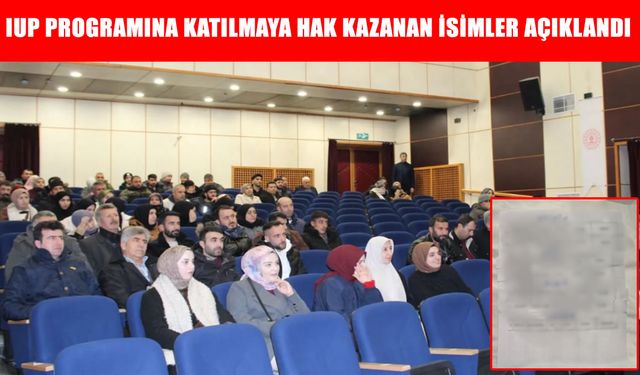 Muş’ta İUP kura sonuçları açıklandı: İstihdam edilecek 23 isim belli oldu
