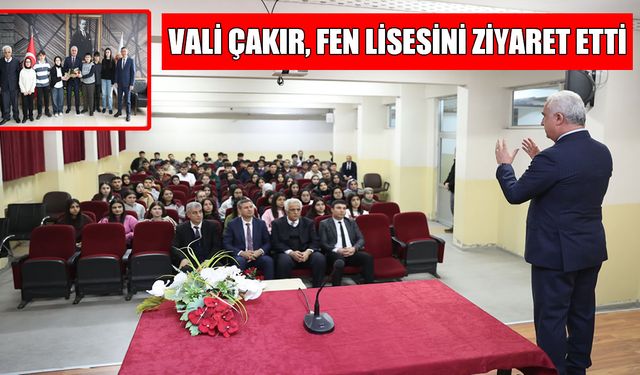 Muş Valisi Çakır, Fen Lisesi öğrencileriyle bir araya geldi