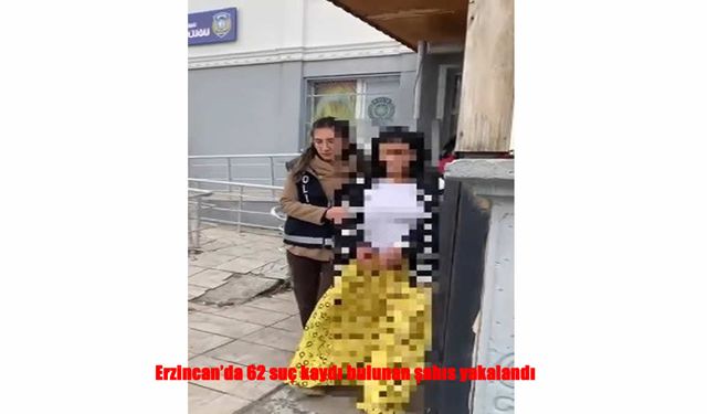 Hakkında kesinleşmiş hapis cezası bulunan kişi Erzincan’da yakalandı