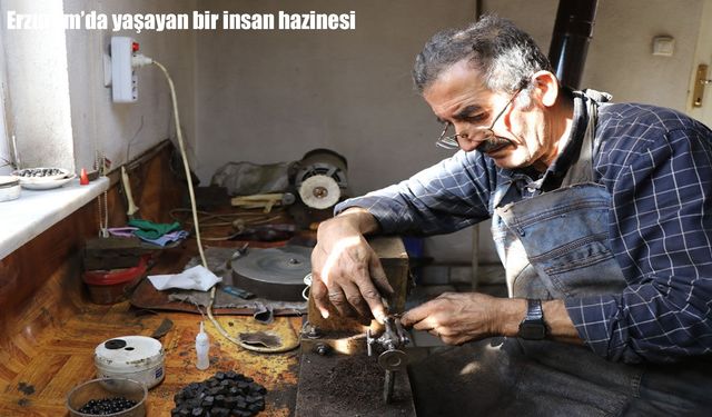 Erzurum’da İnsan Hazinesi: 45 Yıldır Oltu Taşı Tespih İşliyor