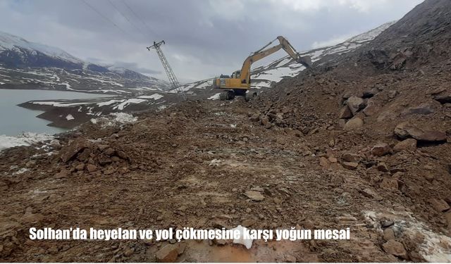 Bingöl Solhan’da Heyelan ve Yol Çökmesi: Kapanan Yollar İçin Yoğun Çalışma