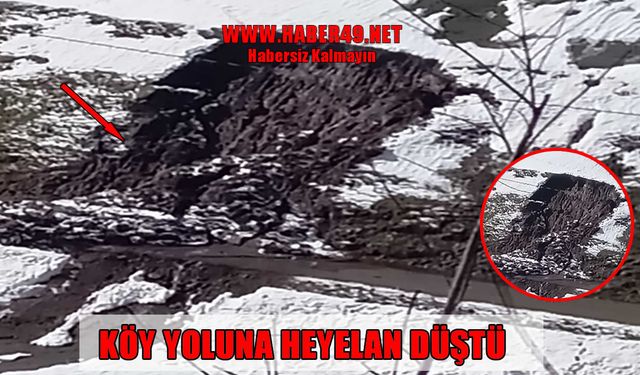 Muş’ta yağış sonrası korkutan heyelan: Yol ulaşıma kapandı