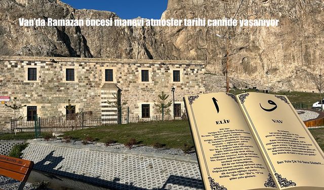 Van'da Ramazan öncesi manevi atmosfer tarihi camide yaşanıyor