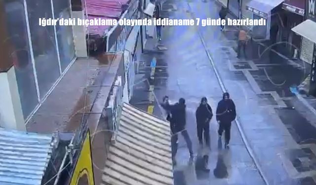 Iğdır'daki bıçaklama olayında iddianame 7 günde hazırlandı