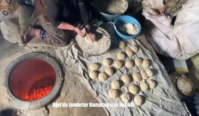 Ağrı’da Ramazan’a Özel Tandır Geleneği Sürüyor