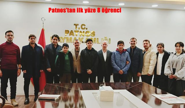 Patnos’tan ilk yüze 8 öğrenci