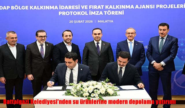 Battalgazi Belediyesi'nden su ürünlerine modern depolama yatırımı