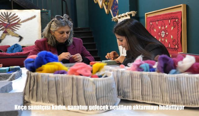 Van’da Keçe Sanatına Kadın Eli: Necmiye Tekin Geleneği Geleceğe Taşıyor