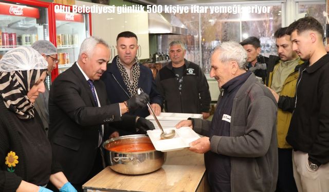 Erzurum'da günlük 500 kişiye iftar yemeği veriliyor