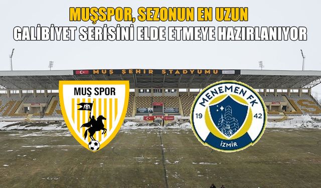 Muşspor 9’da 9’un peşinde