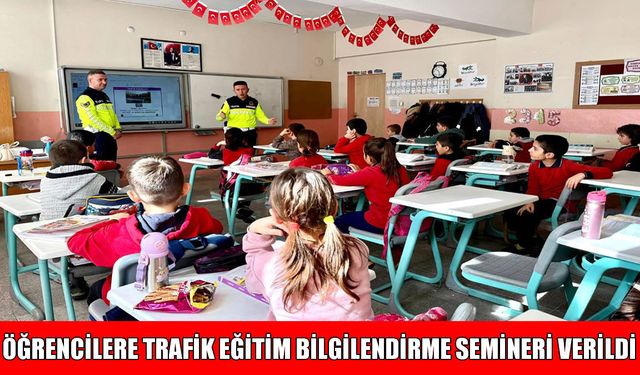 Muş’ta Trafik Jandarması ekiplerinden öğrencilere trafik eğitimi