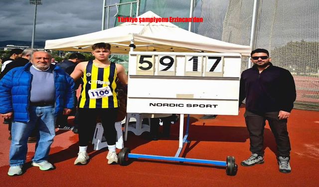 Erzincanlı sporcu Poyraz Aslan Türkiye şampiyonu oldu