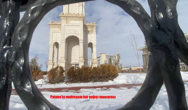 Patnos beyaza büründü: kar yağışı kartpostallık görüntüler oluşturdu